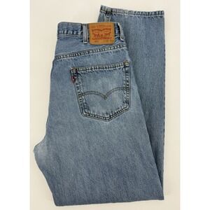 Levis 550 Jeans Mens 38x34 Blue Relaxed Fit Medium Wash American Denim